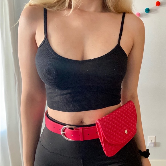 Vince Camuto red wallet belt - Picture 1 of 6